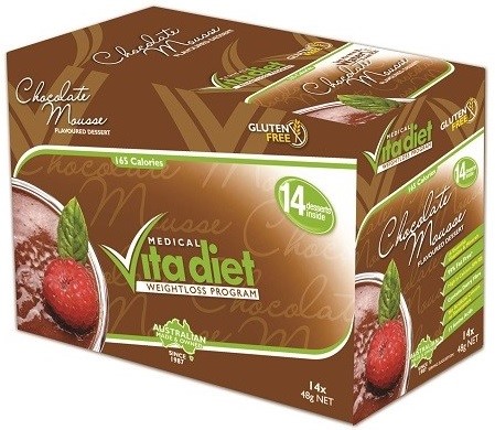 VITA DIET Chocolate Mousse Sachets 40gx 14